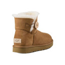 UGG Classic Mini Bailey Button Bling Chestnut 2351225