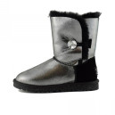 Черевики UGG Classic Short Bailey Button Bling Glitter I DO Silver