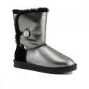 Придбати UGG Classic Short Bailey Button Bling Glitter I DO Silver FKS2351217
