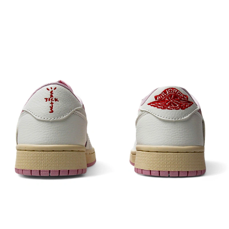 Jordan 1 Low x Travis Scott Pink White Beige FKS2354536 Footers