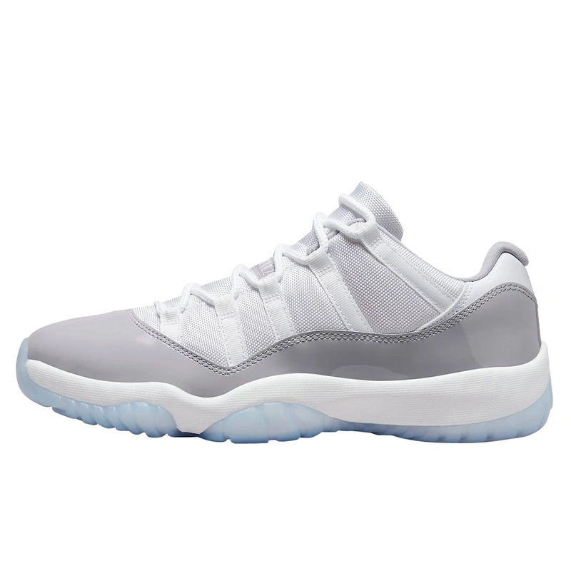 Grey jordan 11 low on sale