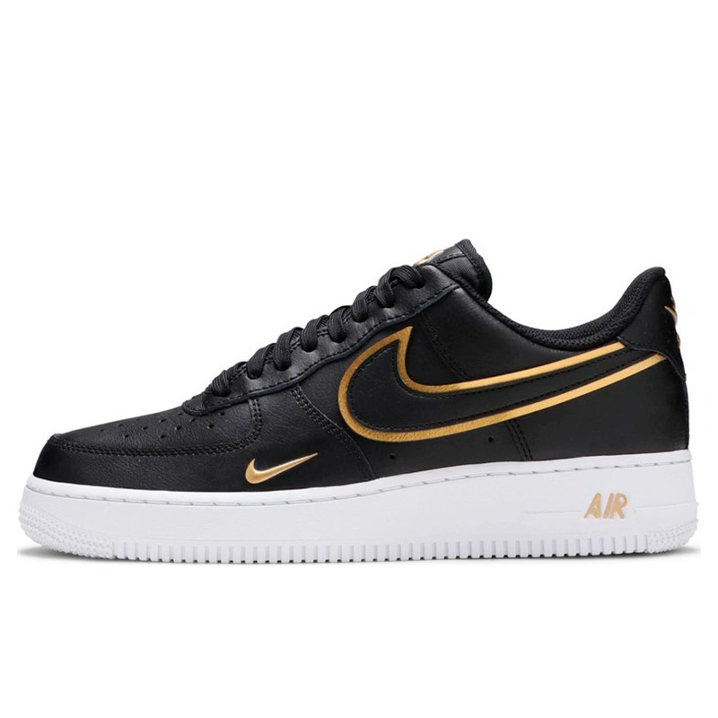 Nike air force 1 with gold on sale