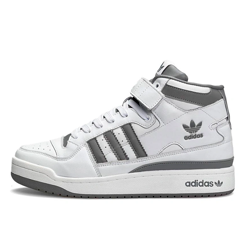 Grey adidas high tops store