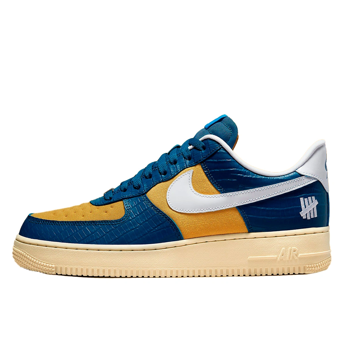 Nike Air Force 1 Low SP Undefeated 5 On It Blue Yellow Croc DM8462 400 FKS57004 Footers