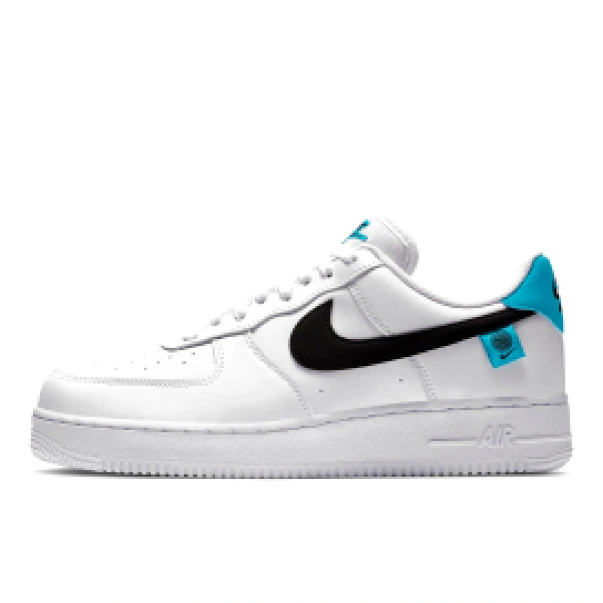 Nike air force 1 blue white and black outlet