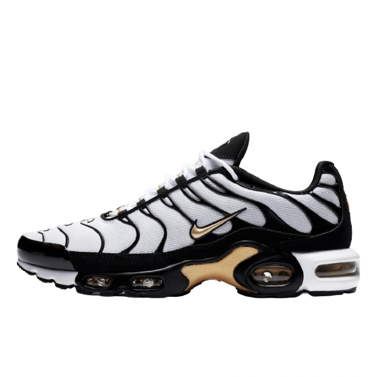 Nike Air Max Plus White Black Metallic Gold CZ9188 001