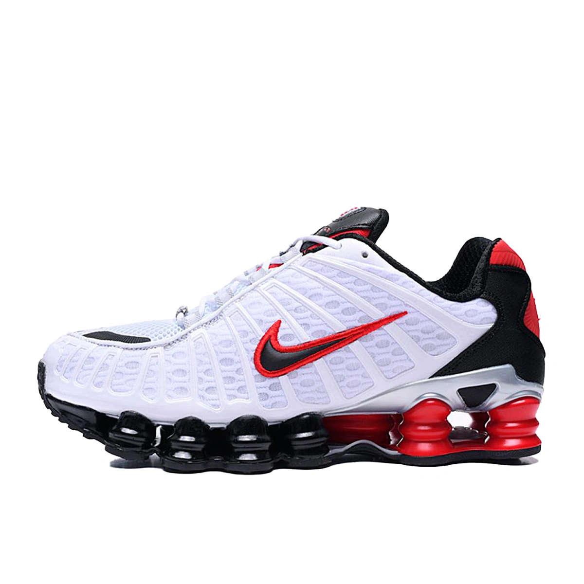 Red and black nike shocks online