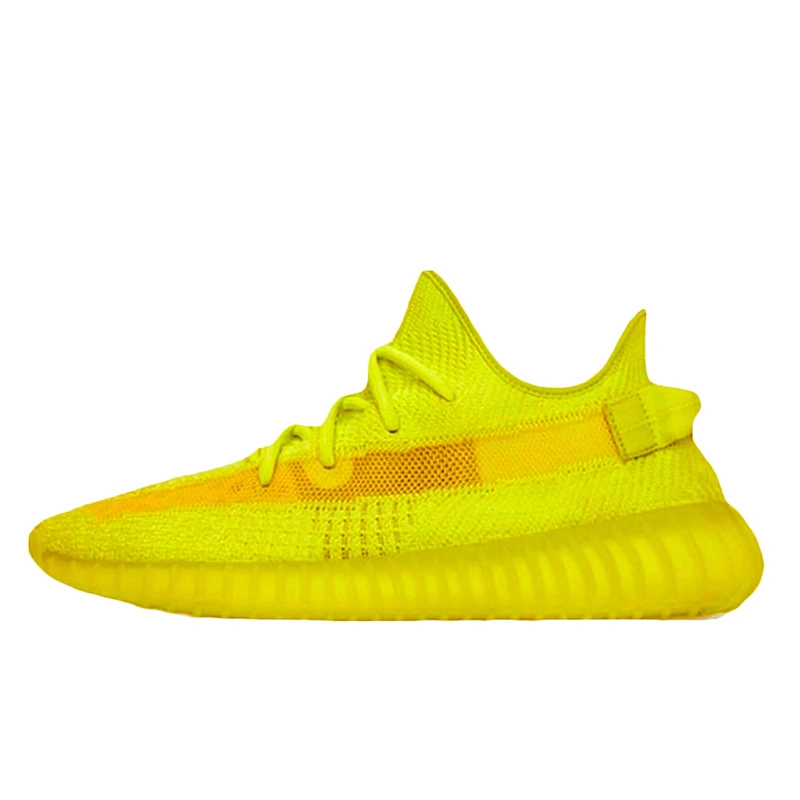 Adidas Yeezy Boost 350 V2 Glow In Dark Yellow Footers