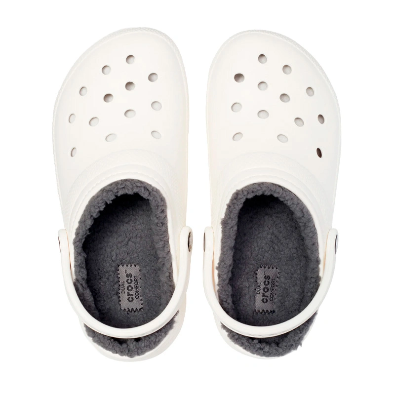 Grey lined crocs on sale