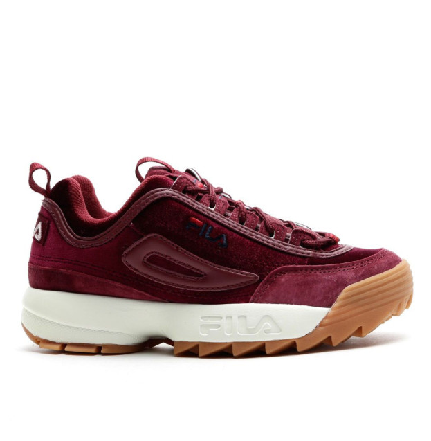 Fila Disruptor Low Velvet Burgundy
