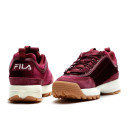 Оригинал Fila Disruptor Low Velvet Burgundy