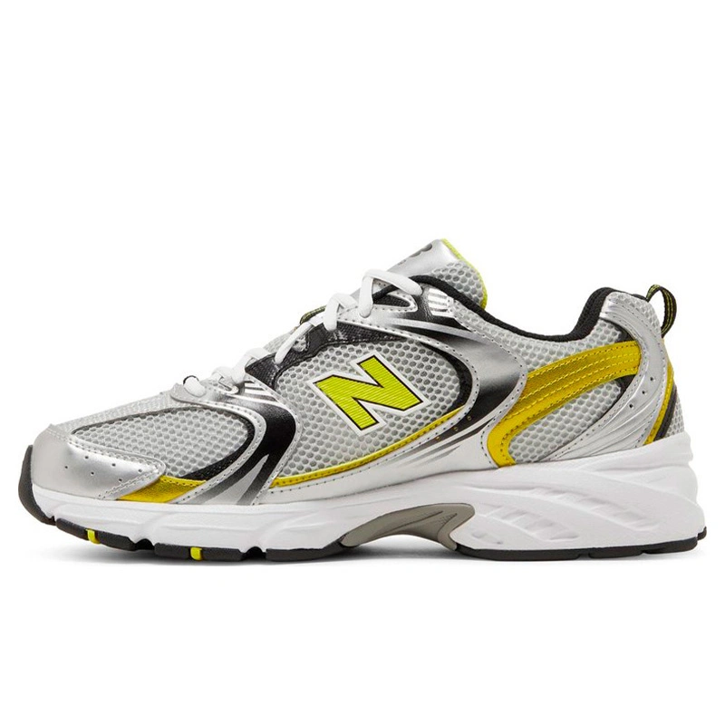 Grey and yellow new balance sale