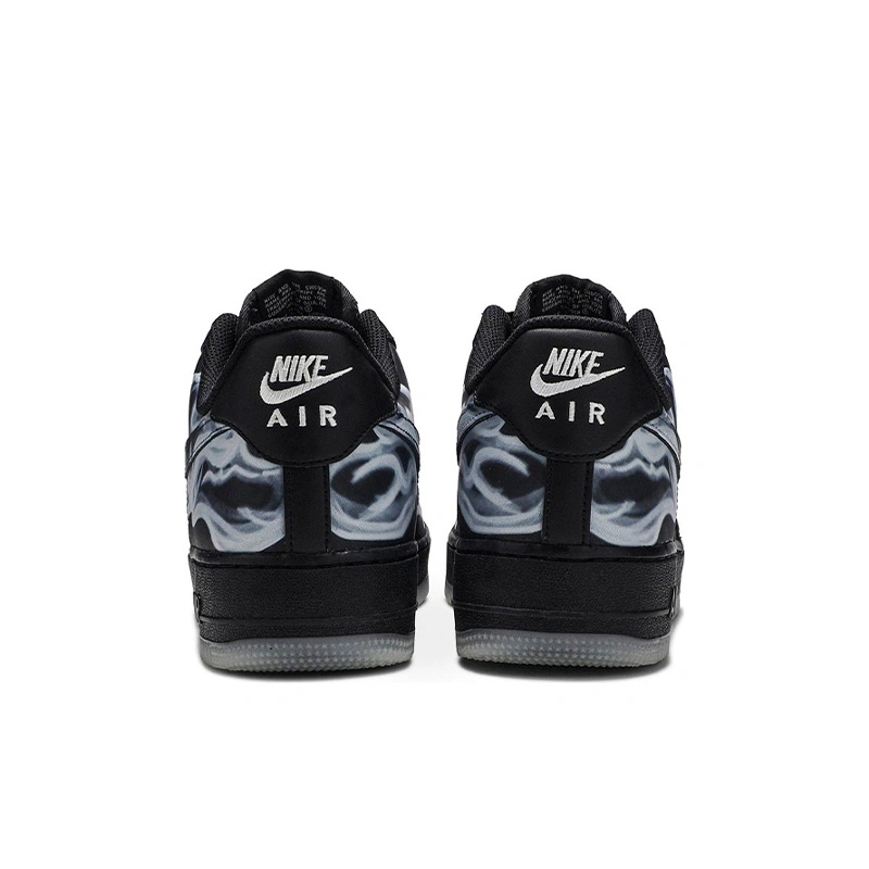 Nike air force 1 black skeleton hot sale