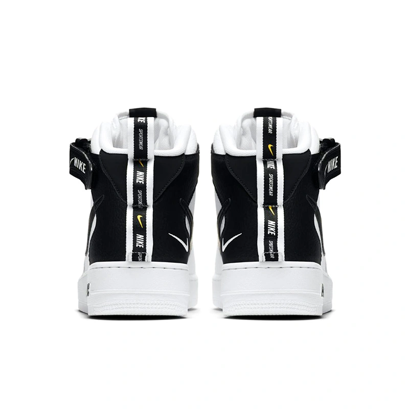 Nike Air Force 1 Mid Utility White Black 804609 103 FKS0031 Footers