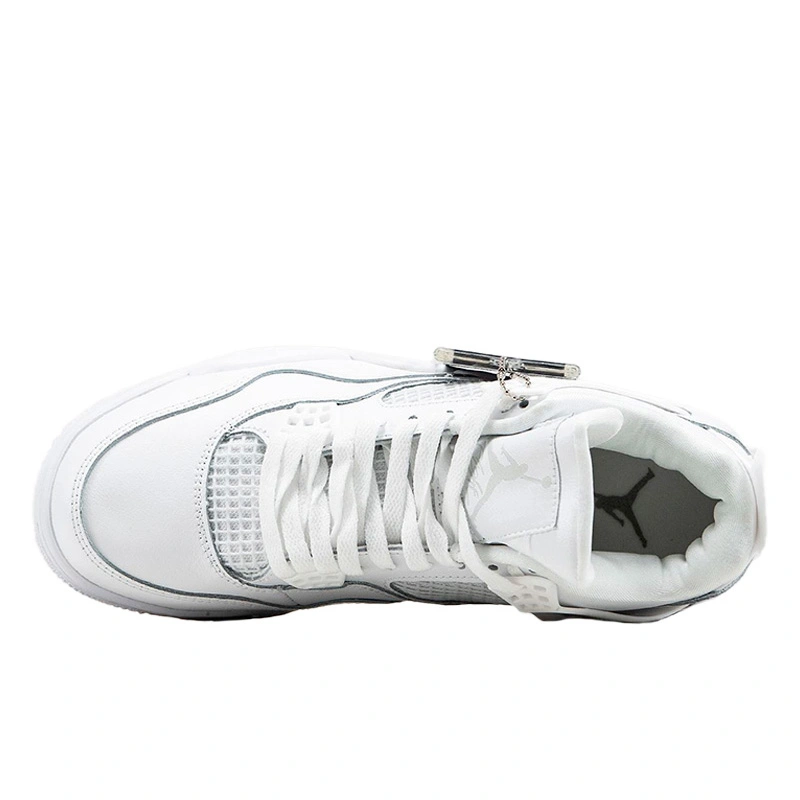 White leather jordans best sale