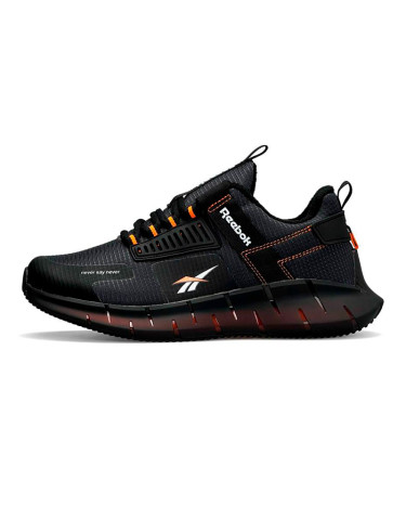 Reebok Zig Kinetica Dark Grey Orange Fleece