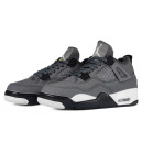 Кросівки Jordan 4 Grey Black White З ХУТРОМ
