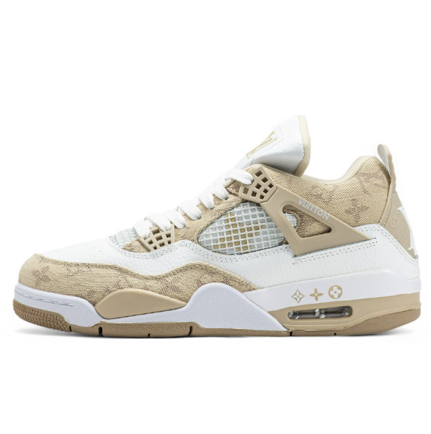 Jordan 4 x Louis Vuitton White Beige