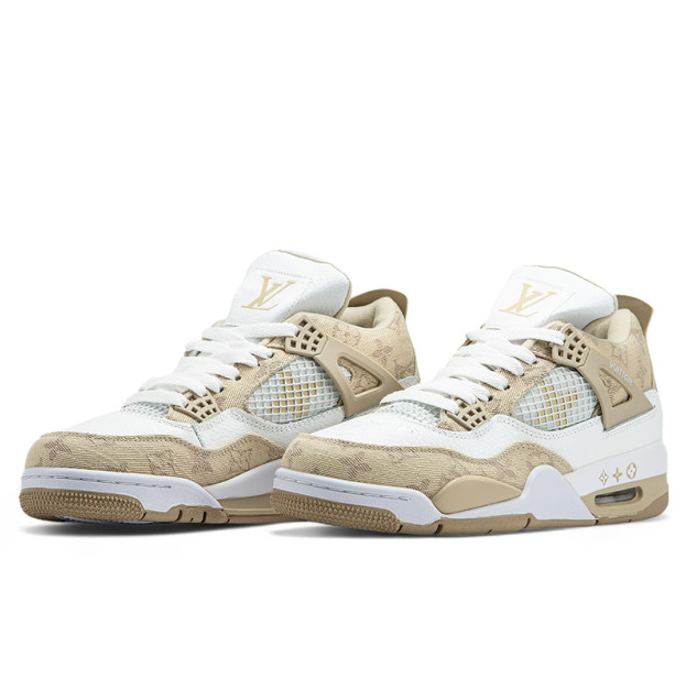 Jordan 4 x Louis Vuitton White Beige