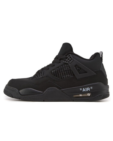Jordan 4 Total Black С МЕХОМ