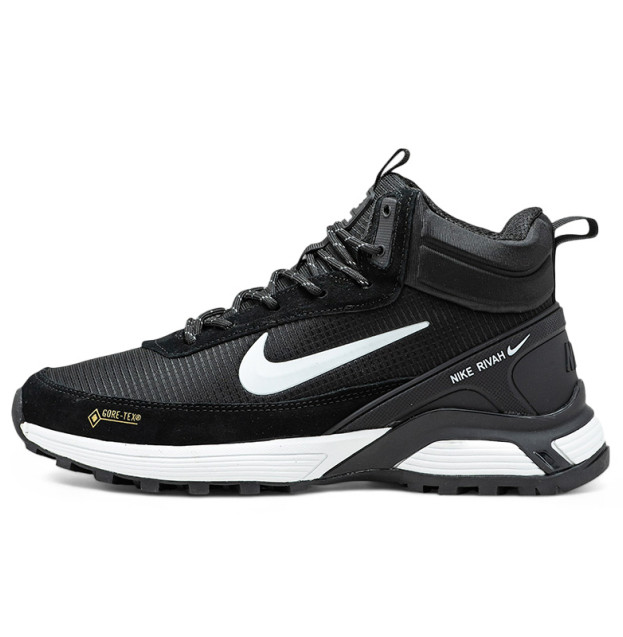 Nike Rivah Gore-Tex Black White З ХУТРОМ