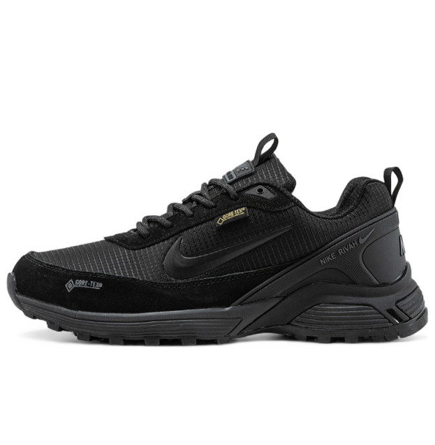 Nike Rivah Low Gore-Tex Black Two С МЕХОМ