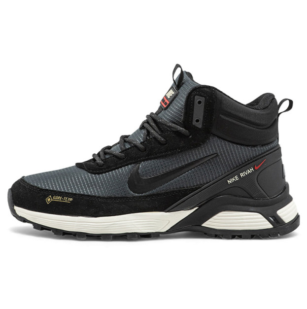 Nike Rivah High Gore-Tex Black Grey С МЕХОМ