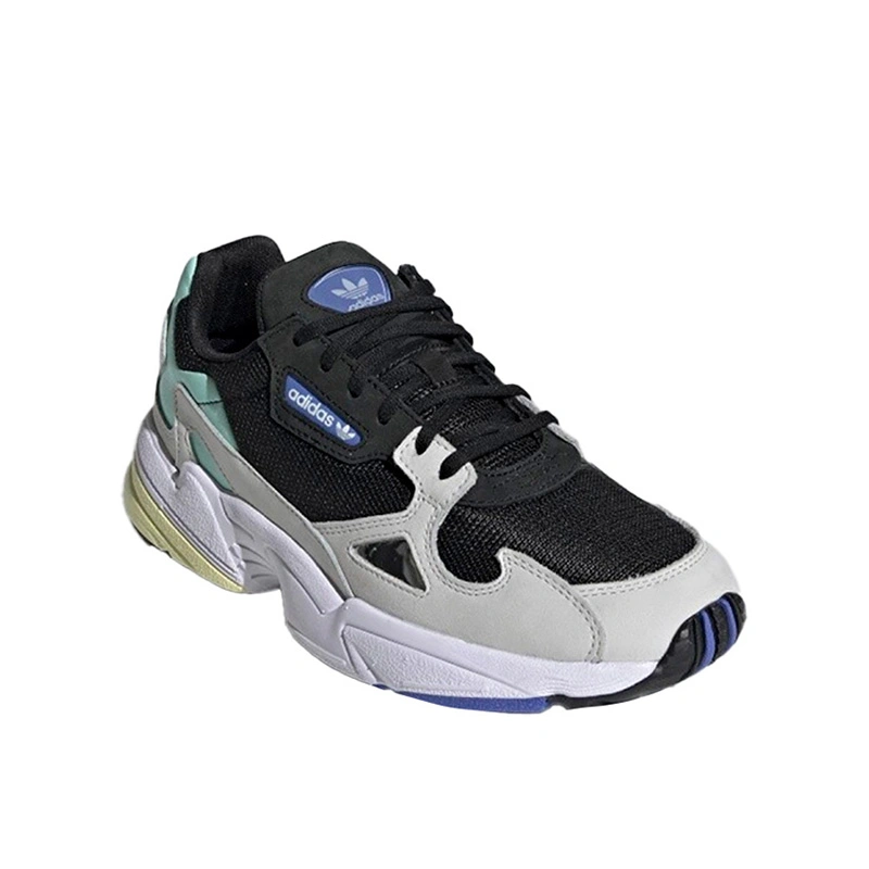 Adidas falcon shoes white and black shop