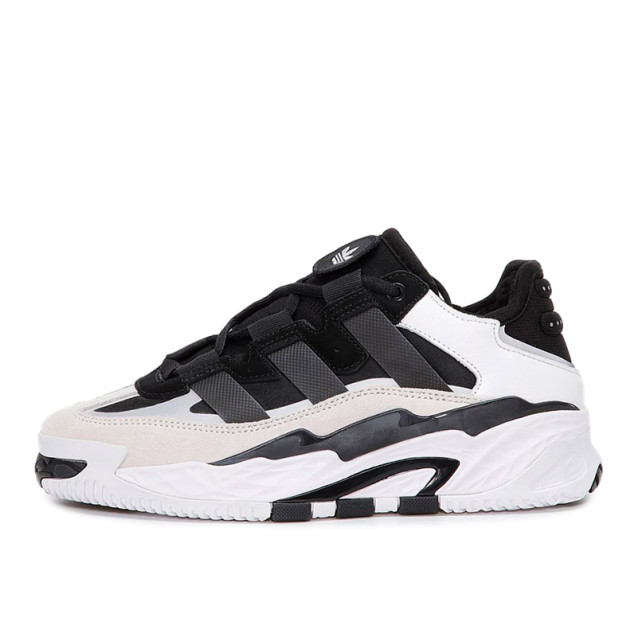 Adidas Niteball White Black Winter С МЕХОМ