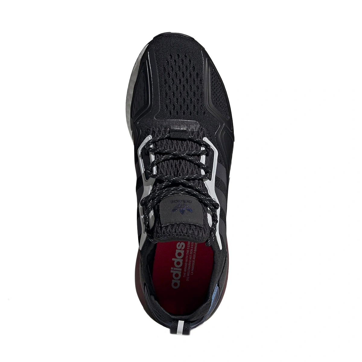 Adidas ZX 2K Boost Black Iridescent Shock Red FX7475 FKS56734 buy with delivery Footers