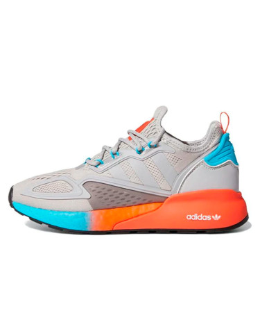 Adidas ZX 2K Boost Grey Two Signal Cyan FY0606