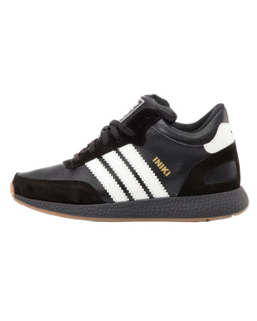 Adidas Iniki Black White Winter З ХУТРОМ
