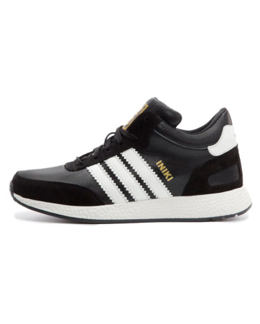 Adidas Iniki Black White Winter 2 З ХУТРОМ