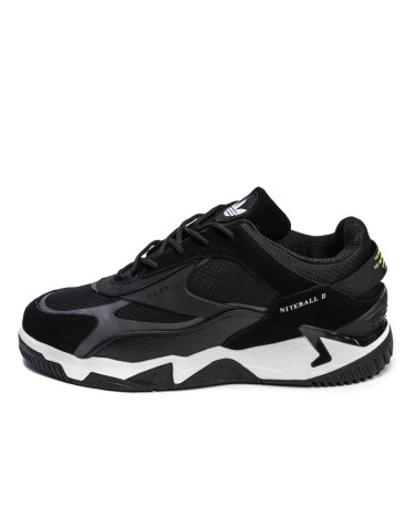 Adidas Niteball 2.0 Black White Winter С МЕХОМ