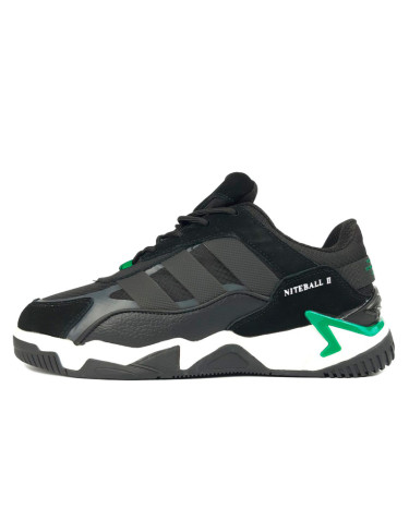 Adidas Niteball 2.0 Black Green Winter С МЕХОМ