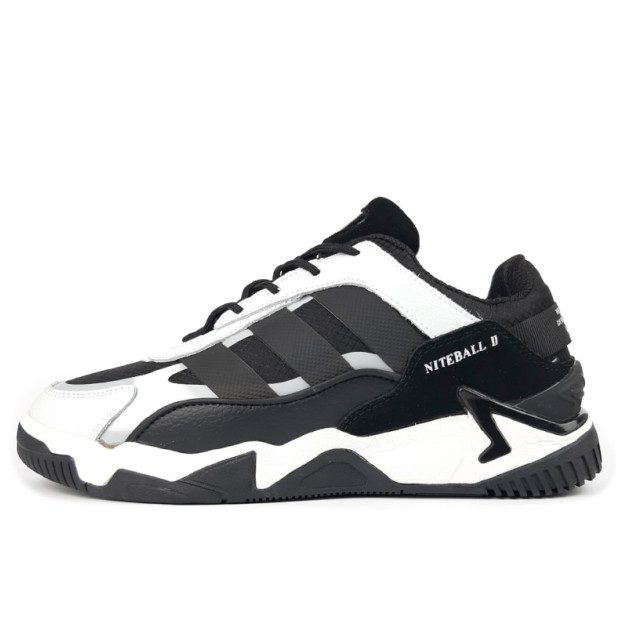 Adidas Niteball 2.0 Black White Winter С МЕХОМ