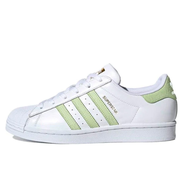 Adidas Superstar White Green Gold FW3568