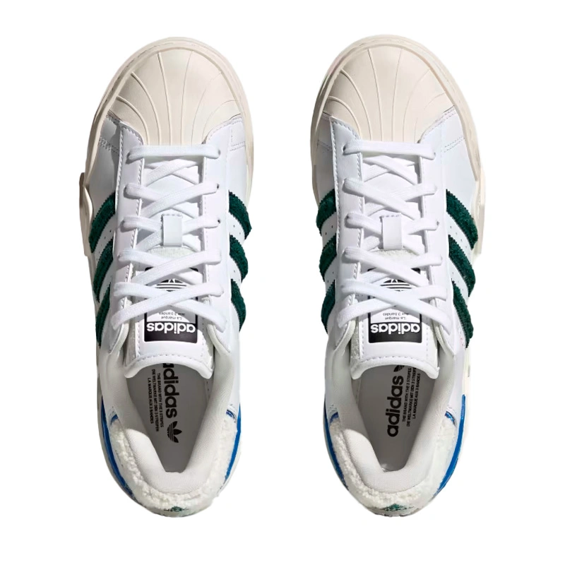 Adidas green superstar clearance
