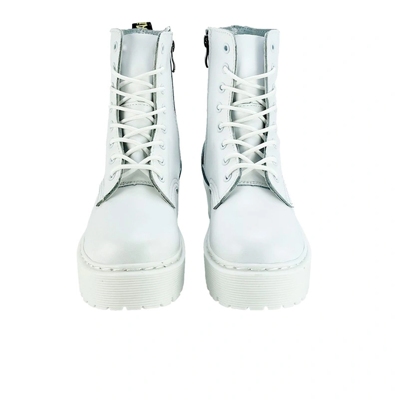 Dr. Martens Jadon Smooth Leather Boots Zip White FKS2351446 buy with delivery Footers