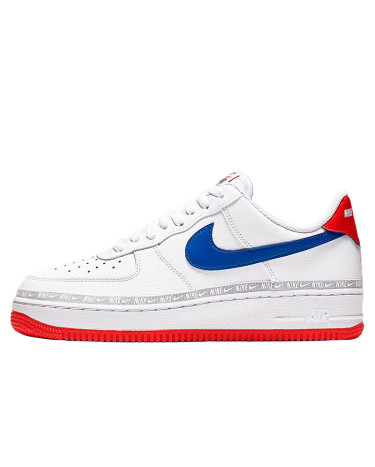 Nike Air Force 1 Low Overbranding White Red Blue CD7339-100