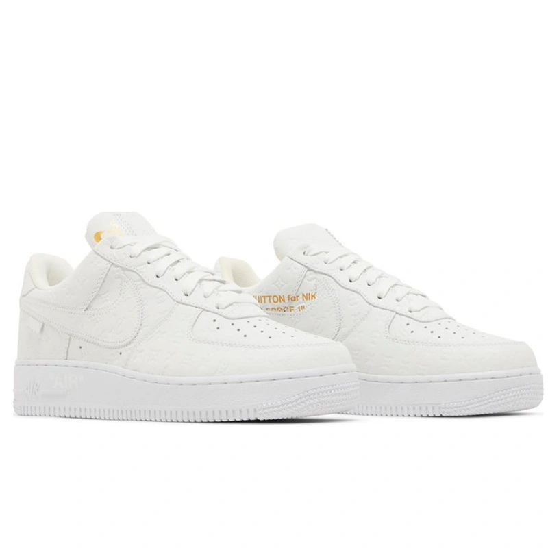 Nike Air Force 1 Low x Louis Vuitton Triple White 1A9V FKS2350223 Footers