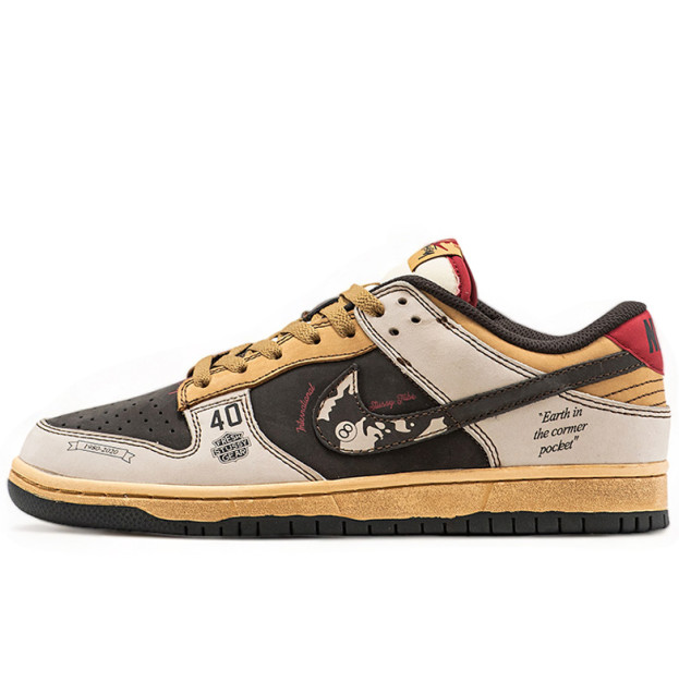 Nike SB Dunk Low x Stussy 40th Brown Grey Beige