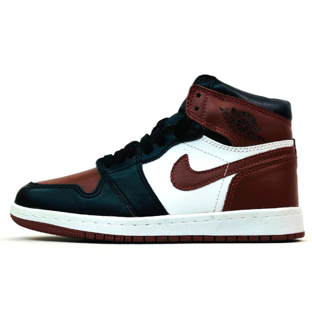 Jordan 1 Retro High Burgundy Black Winter С МЕХОМ