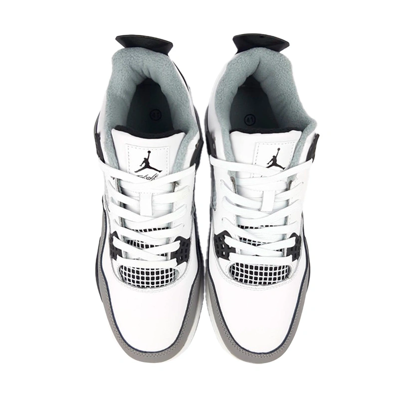 Grey and white jordan 4 online