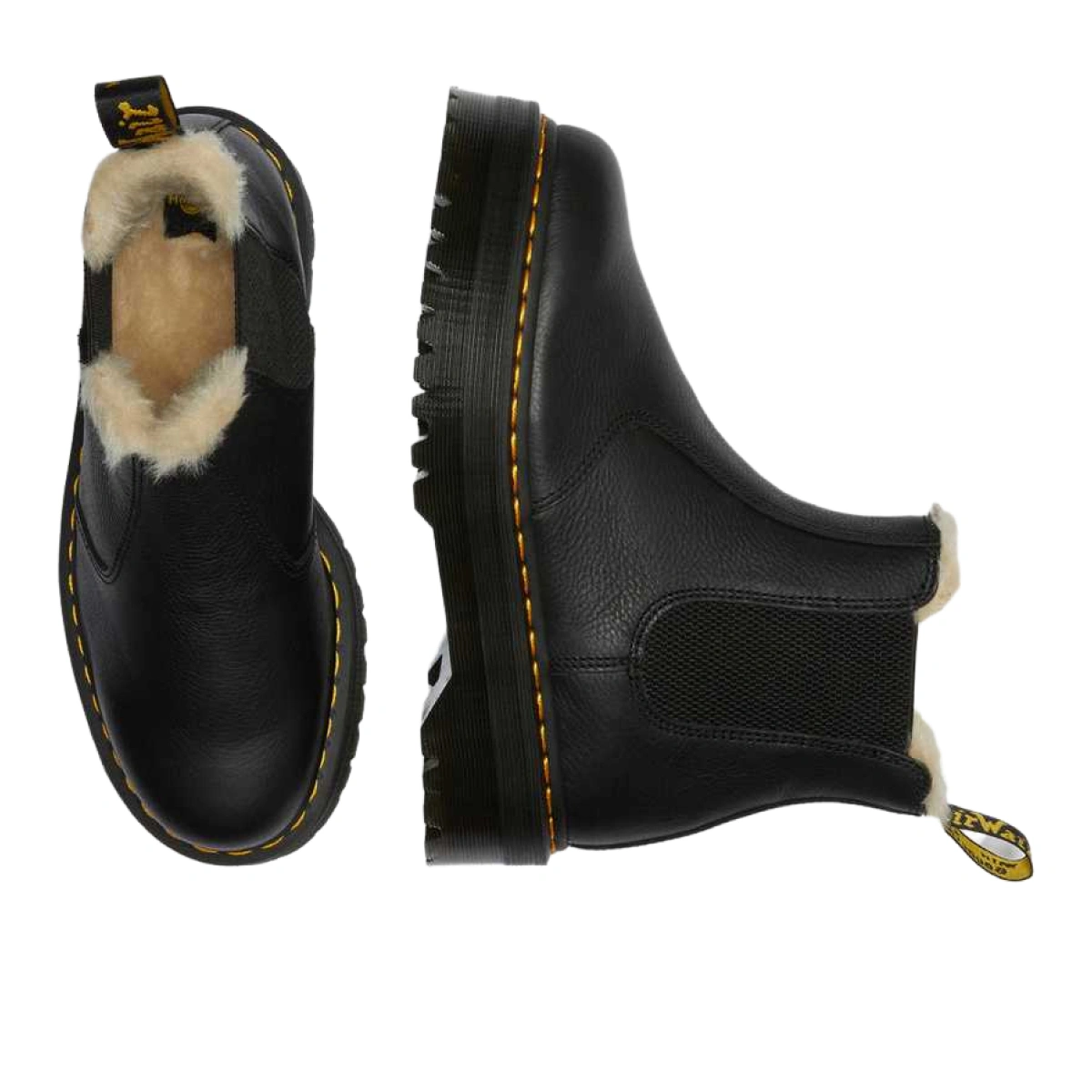 Dr. Martens 2976 Faux Fur Lined Platform Chelsea Boots 25635001 FKD10627 buy with delivery Footers