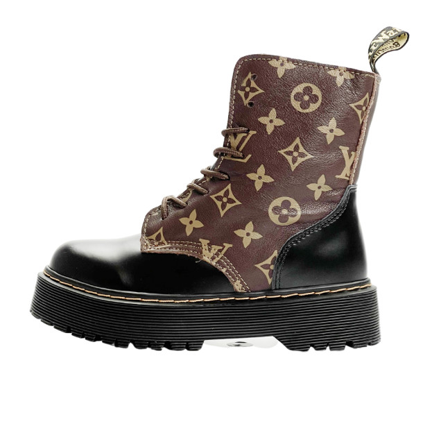 Dr. Martens Jadon Smooth Leather Platform Boots З ХУТРОМ