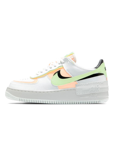 Nike Air Force 1 Shadow Summit White Barely Volt Crimson Tint CI0919-107