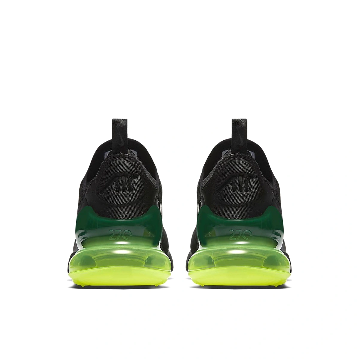 Nike 270 black neon green best sale