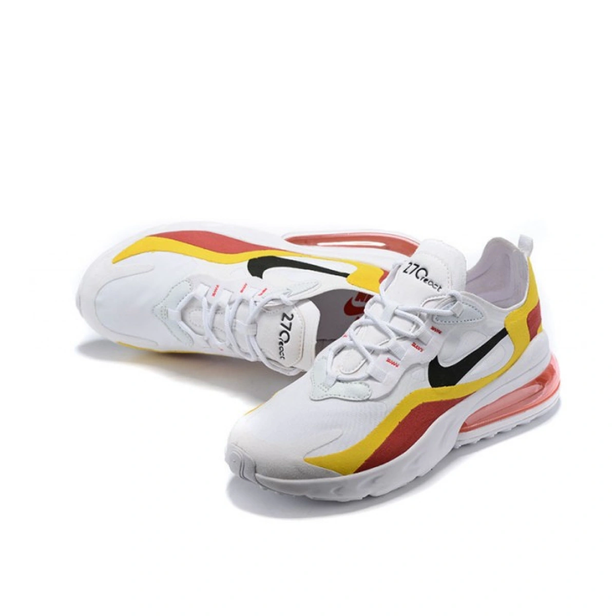 Nike Air Max 270 React White Red Yellow Black CIU014 111 FKS55875 Footers