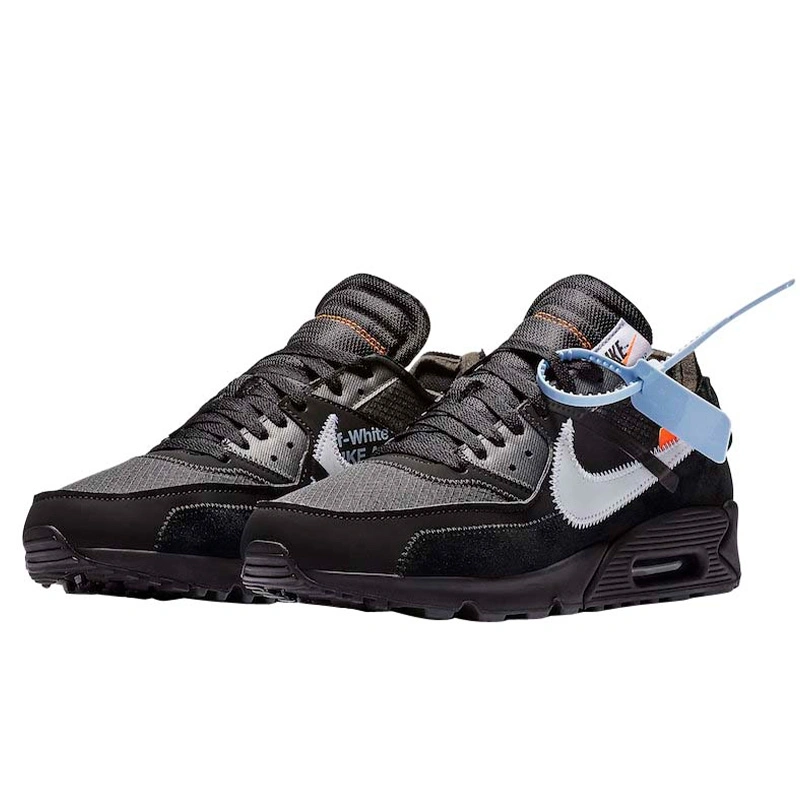 Off White x Nike Air Max 90 Black AA7293 001 FKS2350606 Footers